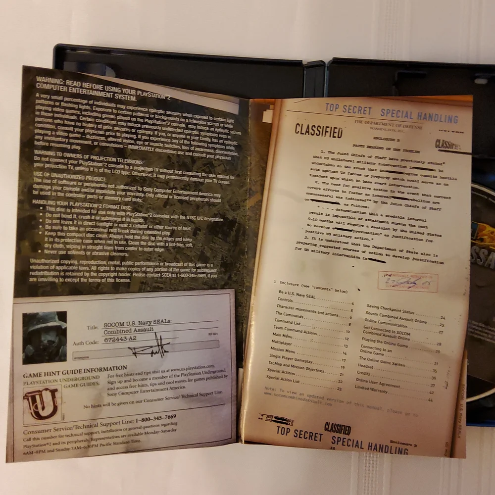 PS2 Socom U.S. Navy Seals Combined Assault